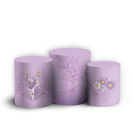 Capas Trio Cilindro Sublimado Vest Facil - Dia das Mães