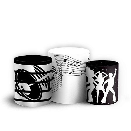 Capas Trio Cilindro Sublimado Vest Facil - Anos 80