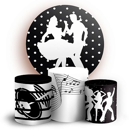 Capas Painel Redondo e Trio Cilindro Sublimado - Anos 80