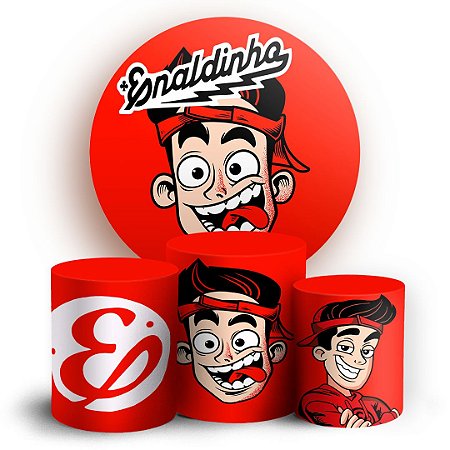 Capas Painel Redondo e Trio Cilindro Sublimado - Enaldinho