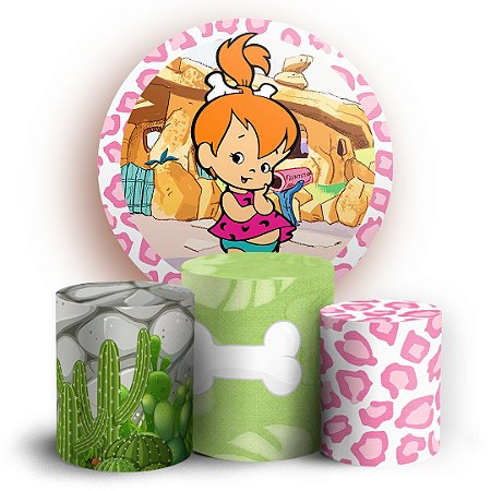 Capas Painel Redondo e Trio Cilindro Sublimado - Pedrita