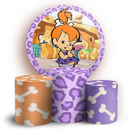 Capas Painel Redondo e Trio Cilindro Sublimado - Pedrita