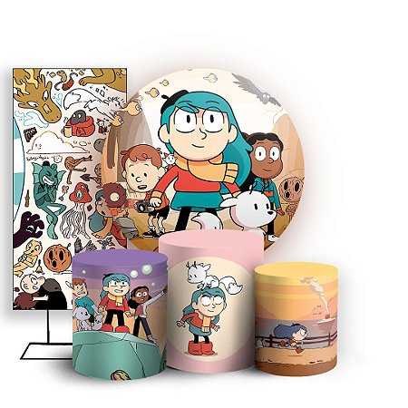 Capas Painel Redondo Trio Cilindro e Faixa Lateral Sublimado - Hilda