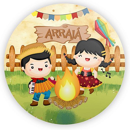 Capa Mini Painel Sublimado - Festa Junina