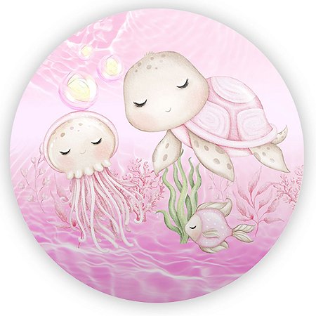 Capa Mini Painel Sublimado - Fundo Do Mar