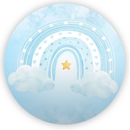 Capa Mini Painel Sublimado - Arco Iris Azul