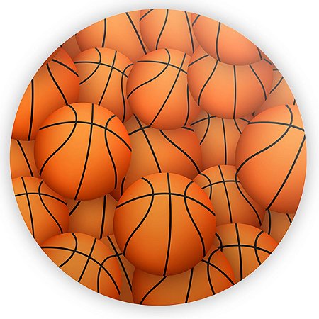 Capa Painel Redondo Sublimado - Basquete