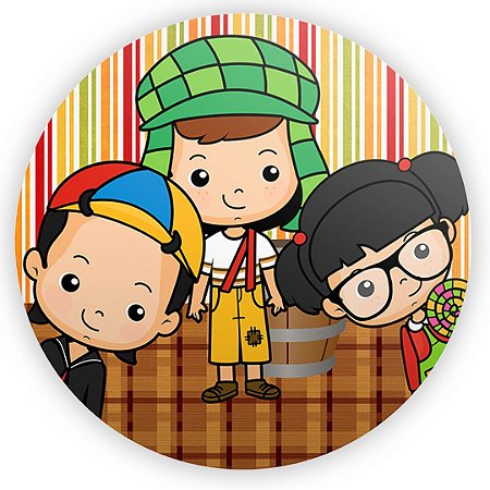 Capa Painel Redondo Sublimado - Chaves Baby