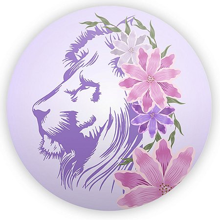 Capa Painel Redondo Sublimado - Seja Forte E Corajosa