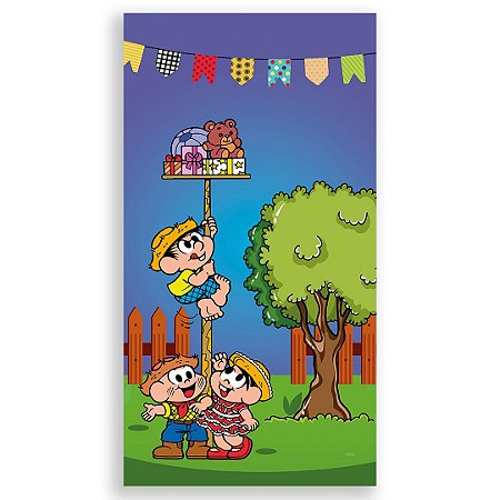 Faixa Lateral - Festa Junina Turma da Monica - Sublimado 3D