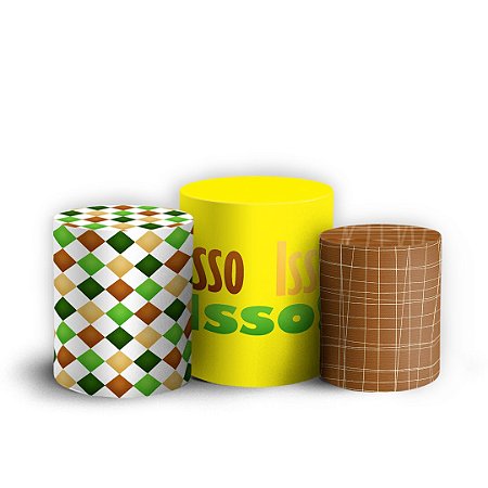 Capas Trio Cilindro Sublimado Vest Facil - Chaves Baby