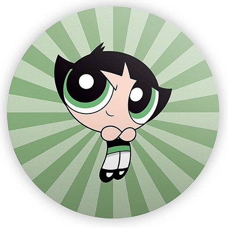 Capa Painel Redondo Sublimado - Docinho As Meninas Super Poderosas