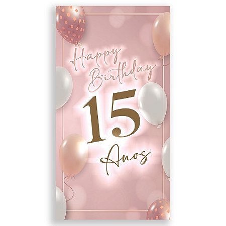 Capa Faixa Lateral Sublimado - 15 anos