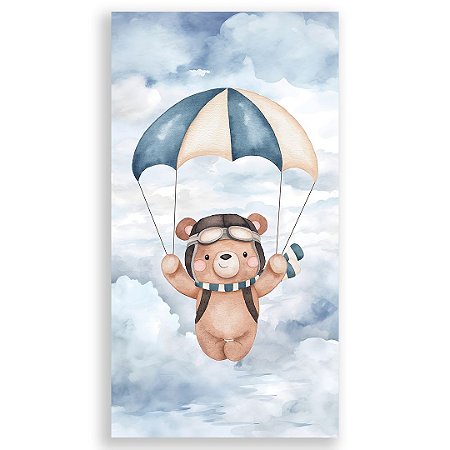 Capa Faixa Lateral Sublimado - Ursinho Aviador