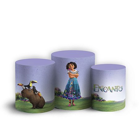 Capas Trio Cilindro Sublimado Vest Facil - Encanto