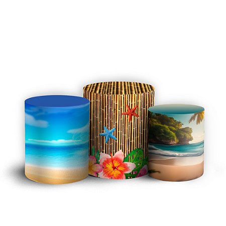 Capas Trio Cilindro Sublimado Vest Facil - Moana Baby