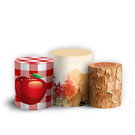 Capas Trio Cilindro Sublimado Vest Facil - Branca De Neve