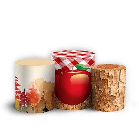 Capas Trio Cilindro Sublimado Vest Facil - Branca De Neve