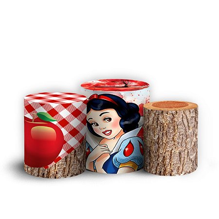 Capas Trio Cilindro Sublimado Vest Facil - Branca De Neve