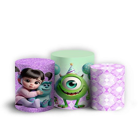 Capas Trio Cilindro Sublimado Vest Facil - Monstros SA