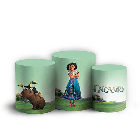 Capas Trio Cilindro Sublimado Vest Facil - Encanto