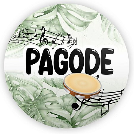 Capa Painel Redondo Sublimado - Samba