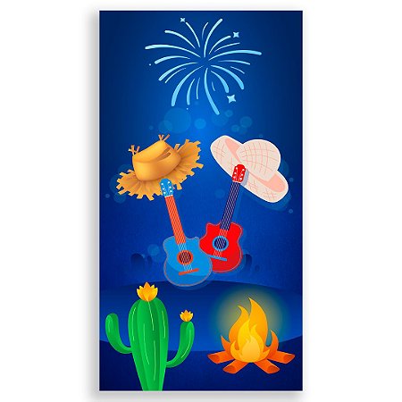 Faixa Lateral - Festa Junina - Sublimado 3D