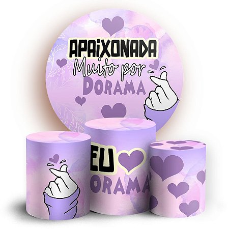 Capas Painel Redondo e Trio Cilindro Sublimado - Dorama