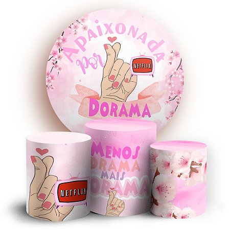 Capas Painel Redondo e Trio Cilindro Sublimado - Dorama M