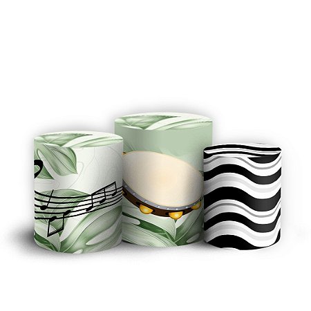 Capas Trio Cilindro Sublimado Vest Facil - Samba