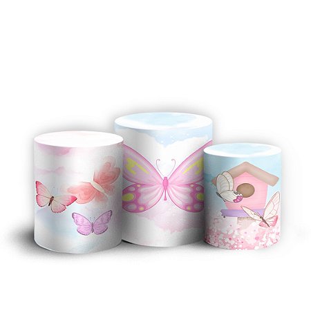 Capas Trio Cilindro Sublimado Vest Facil - Jardim