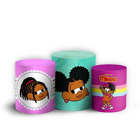 Capas Trio Cilindro Sublimado Vest Facil - Turma da Milena