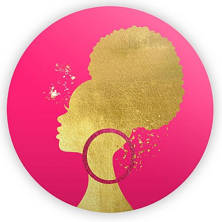 Capa Painel Redondo Sublimado - A Preta Venceu