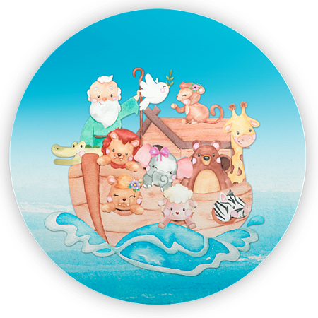 Capa Mini Painel Sublimado - A Arca de Noe