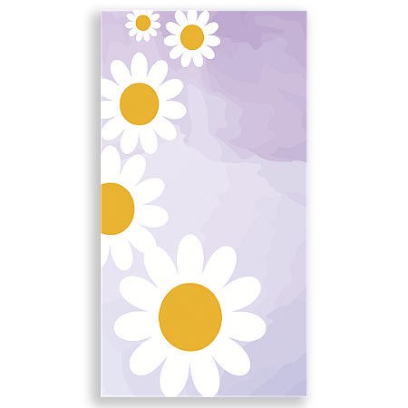 Capa Faixa Lateral Sublimado - Flor Margarida