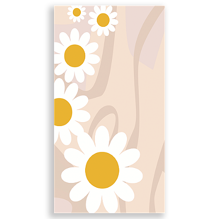 Capa Faixa Lateral Sublimado - Flor Margarida