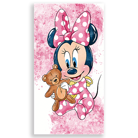 Capa Faixa Lateral Sublimado - Minnie Rosa