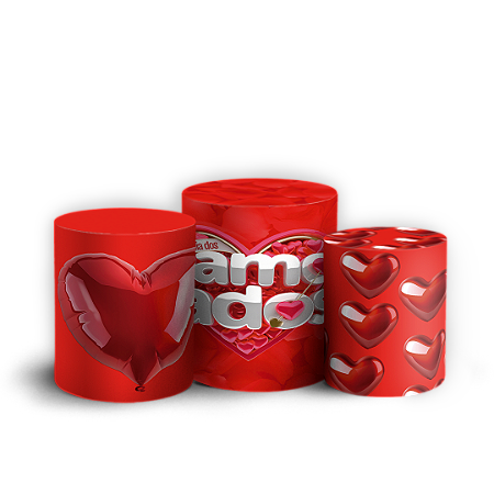 Capas Trio Cilindro Sublimado Vest Facil - Dia Dos Namorados