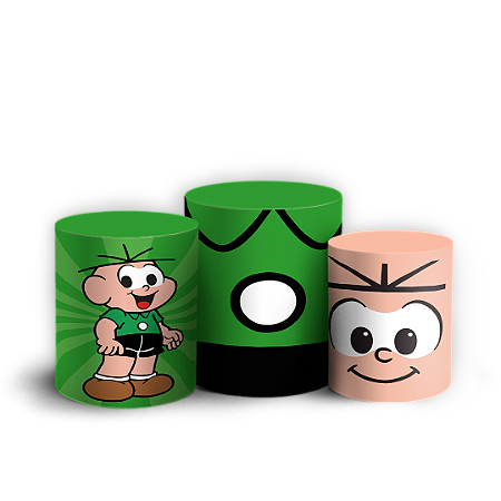 Capas Trio Cilindro Sublimado Vest Facil - Turma Da Monica