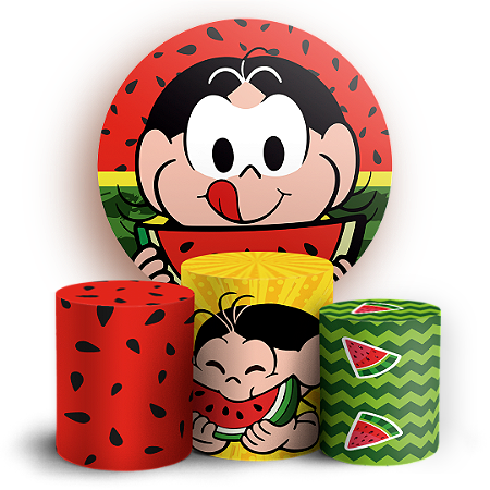 Capas Painel Redondo e Trio Cilindro Sublimado - Magali