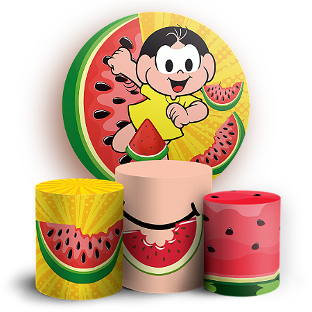 Capas Painel Redondo e Trio Cilindro Sublimado - Magali