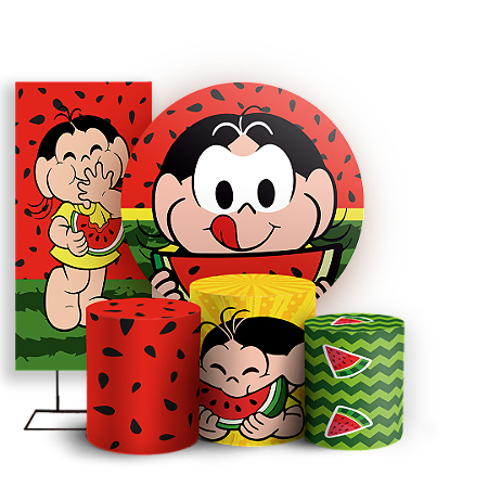 Capas Painel Redondo Trio Cilindro e Faixa Lateral Sublimado - Magali