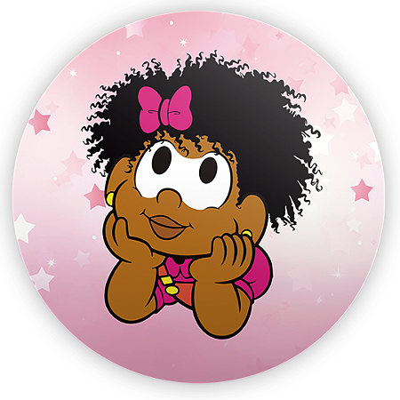 Capa Painel Redondo Sublimado - Turma Da Milena