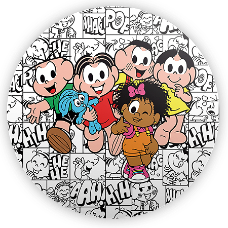 Capa Mini Painel Sublimado - Turma Da Monica