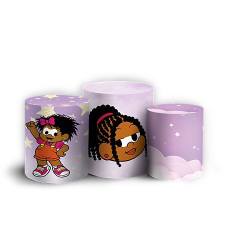 Capas Trio Cilindro Sublimado Vest Facil - Turma Da Milena