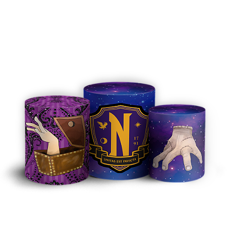 Capas Trio Cilindro Sublimado Vest Facil - Wandinha