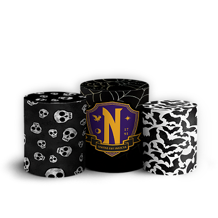 Capas Trio Cilindro Sublimado Vest Facil - Wandinha