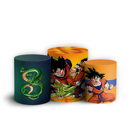 Capas Trio Cilindro Sublimado Vest Facil - Dragon Ball