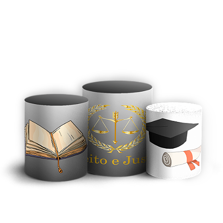 Capas Trio Cilindro Sublimado Vest Facil - Direito