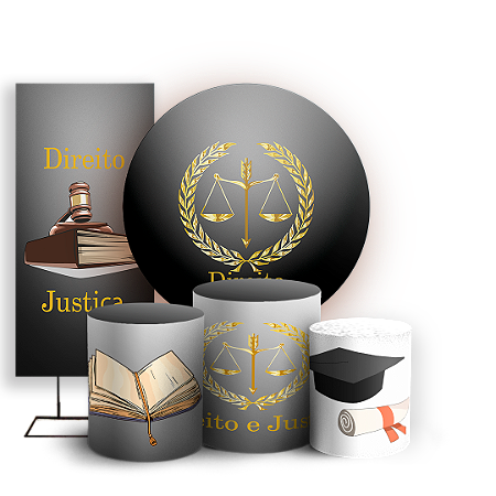 Capas Painel Redondo Trio Cilindro e Faixa Lateral Sublimado - Direito